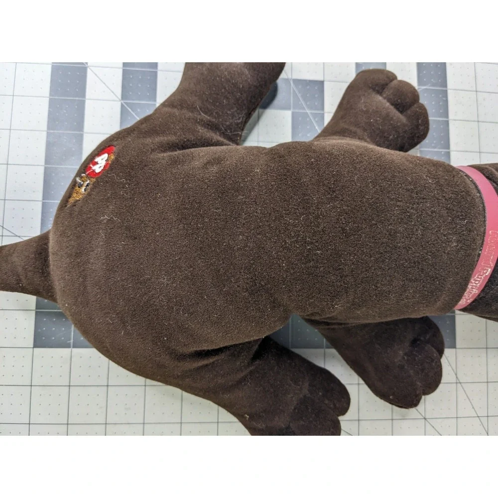 Tonka‎ Pound Puppies Brown Dog Plush Collar 17 Inch 1985 Stuffed Animal Toy